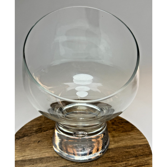 Kosta Boda Other - Kosta Boda Pippi Angled Pedestal Bowl Candle Holder Bubble Base Snifter MCM Mod